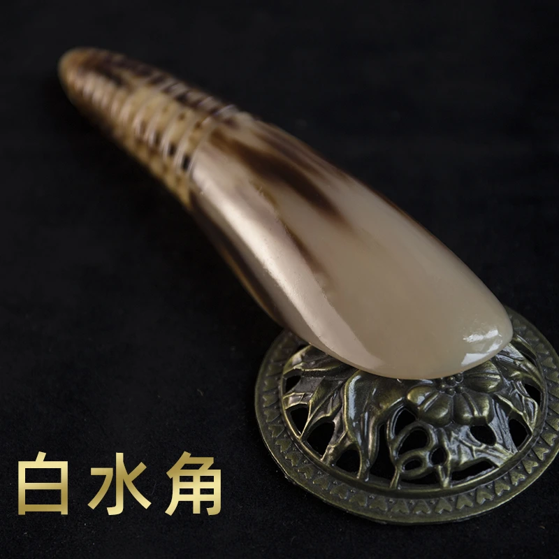 牛角刮板筒天然大号按摩腿专用背部板拨筋刮全身通用经络