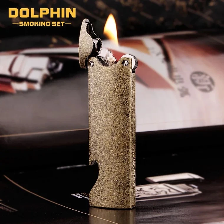 海豚啤酒起开瓶器便携微型个性迷你打火机时尚创意个性刻字火具