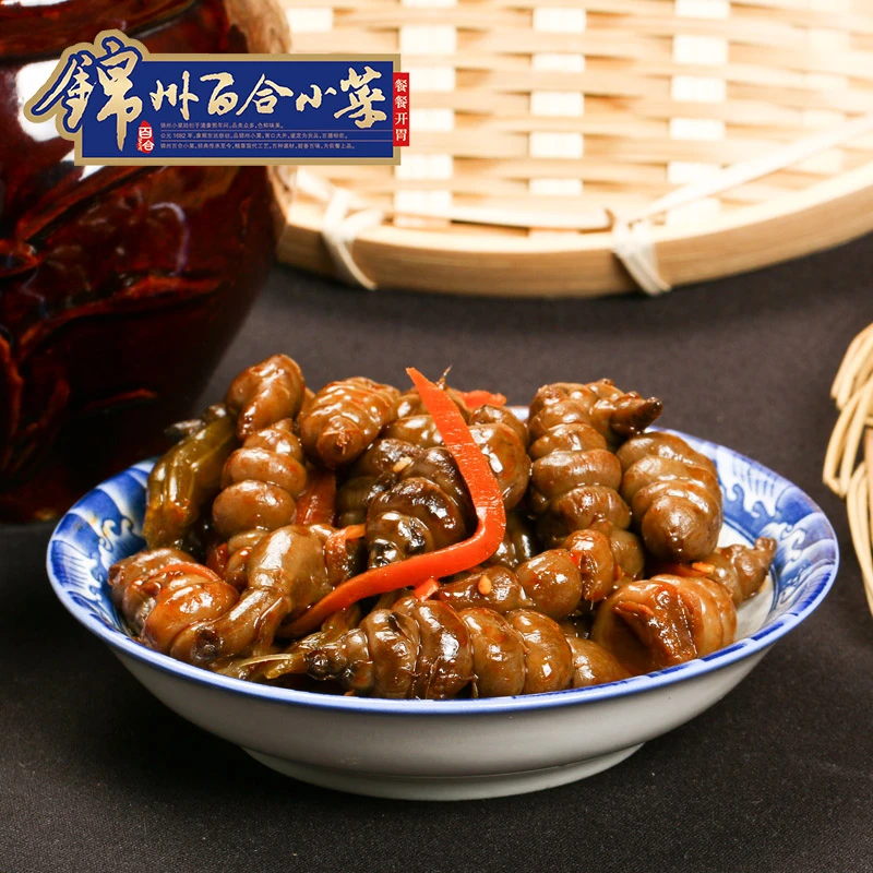 百合香脆宝塔菜248克篓装开胃袋装腌制咸菜地环地篓传统下饭-g