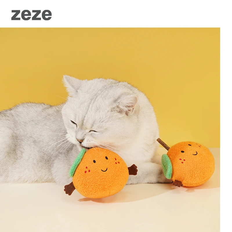ZEZE水果系列木天蓼新鲜玩具猫薄荷抱枕猫咪磨牙自嗨解闷