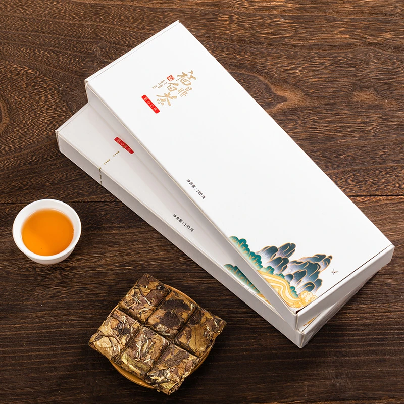 【3号茶仓】福鼎白茶 紧压茶饼干茶2018年老寿眉小方片180g茶叶