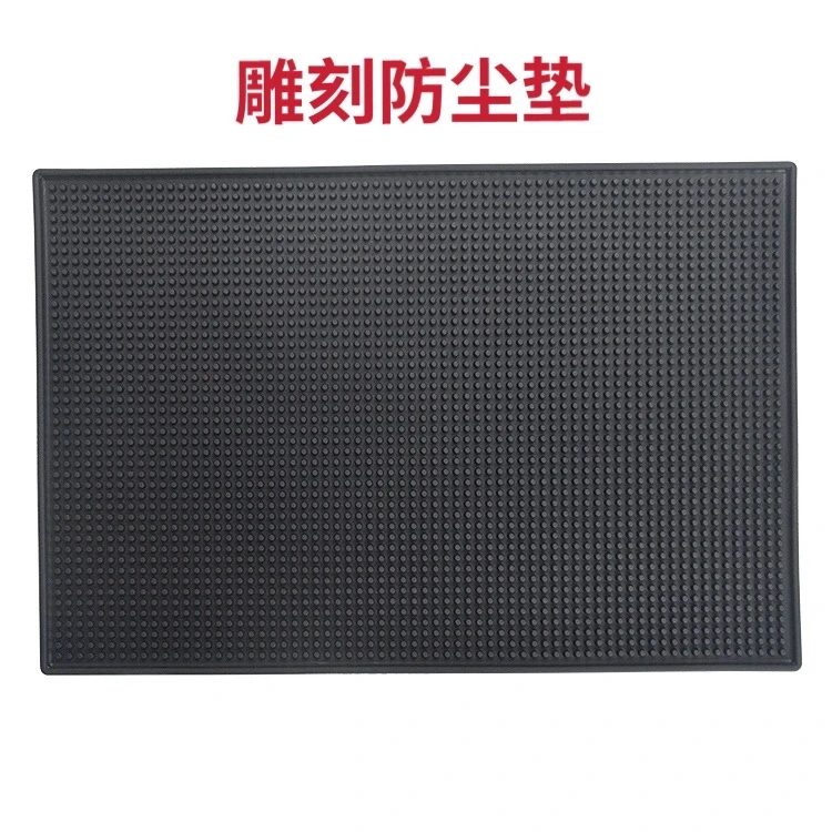 雕刻防尘垫防滑软胶材质可以水冲洗方便清理使用