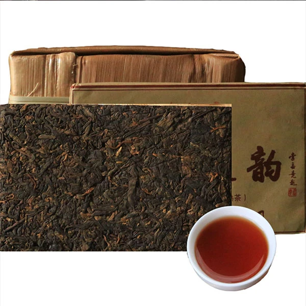 2019年久香陈韵(陈年熟茶)品质古树茶手工云南普洱茶茶砖250克/片