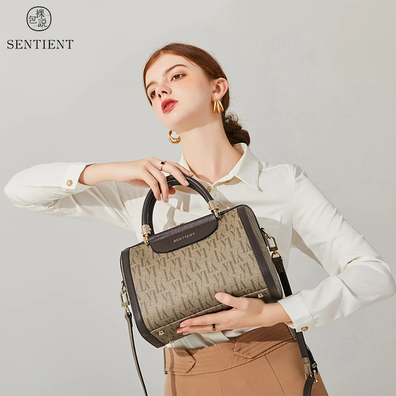 SENTIENT/裸包説香港专柜轻奢女包经典款百搭斜跨女包