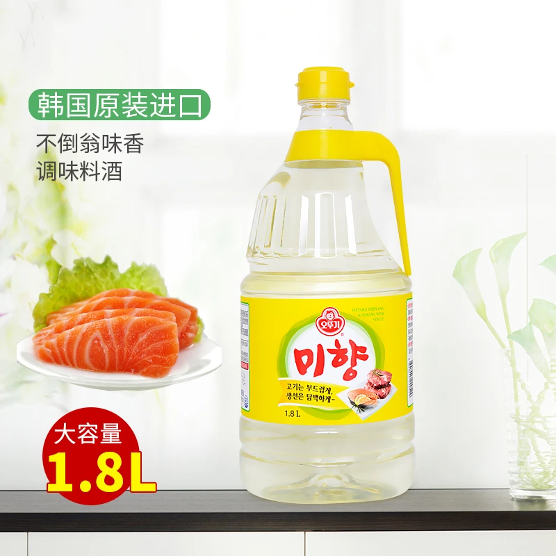 韩国不倒翁味香1.8L 调味料酒韩式料理去腥增鲜提味调味汁