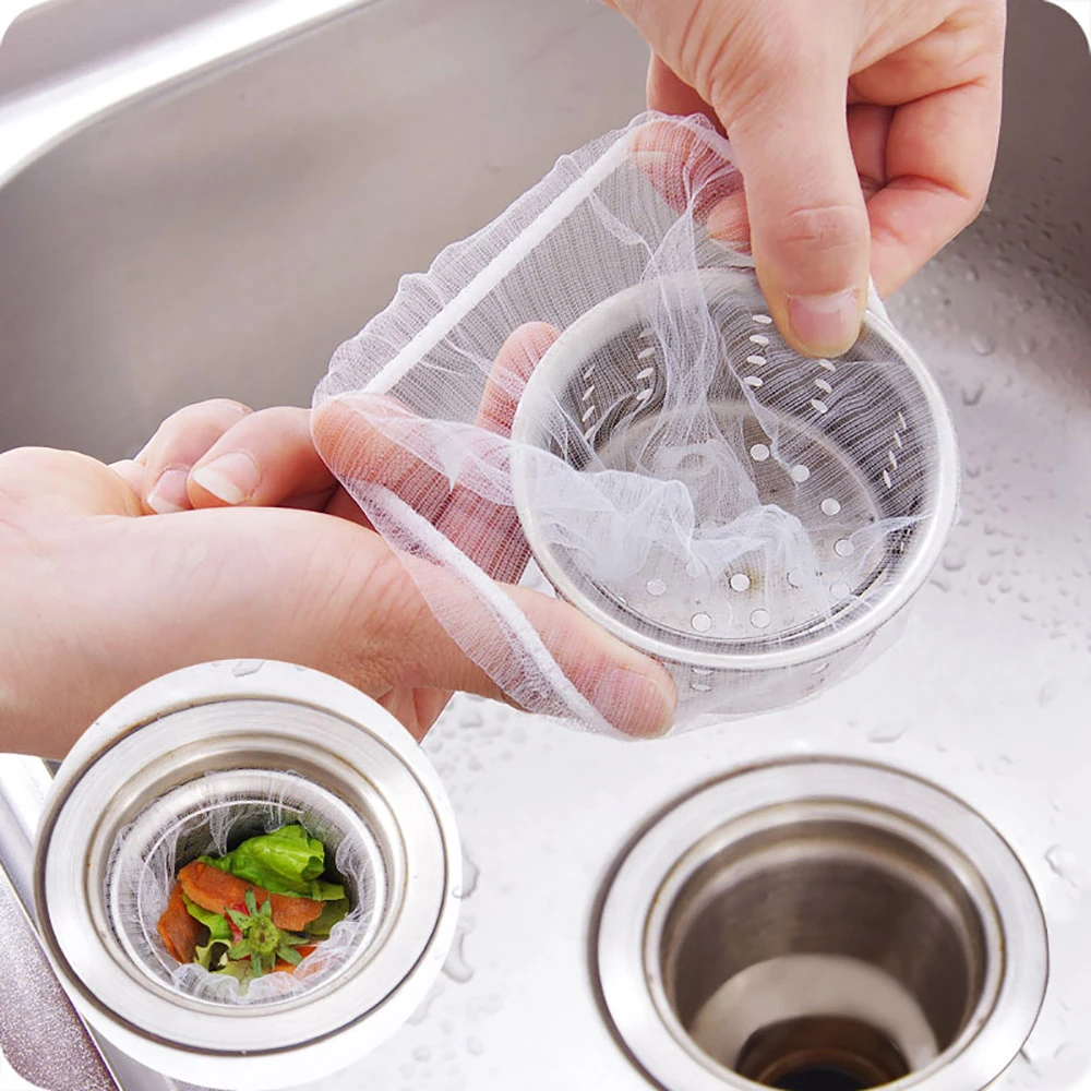 小米妈妈100只厨房水槽过滤网下水道碗槽地漏排水口防堵垃圾过滤