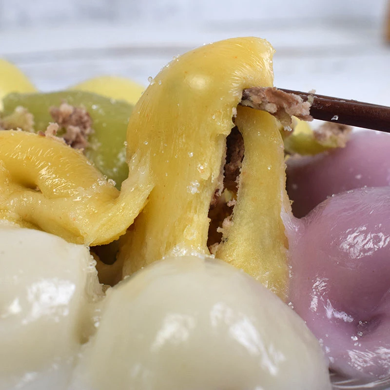 芈乡果蔬多彩粘豆包芈乡品牌5袋约2500克75个真空包装醇香