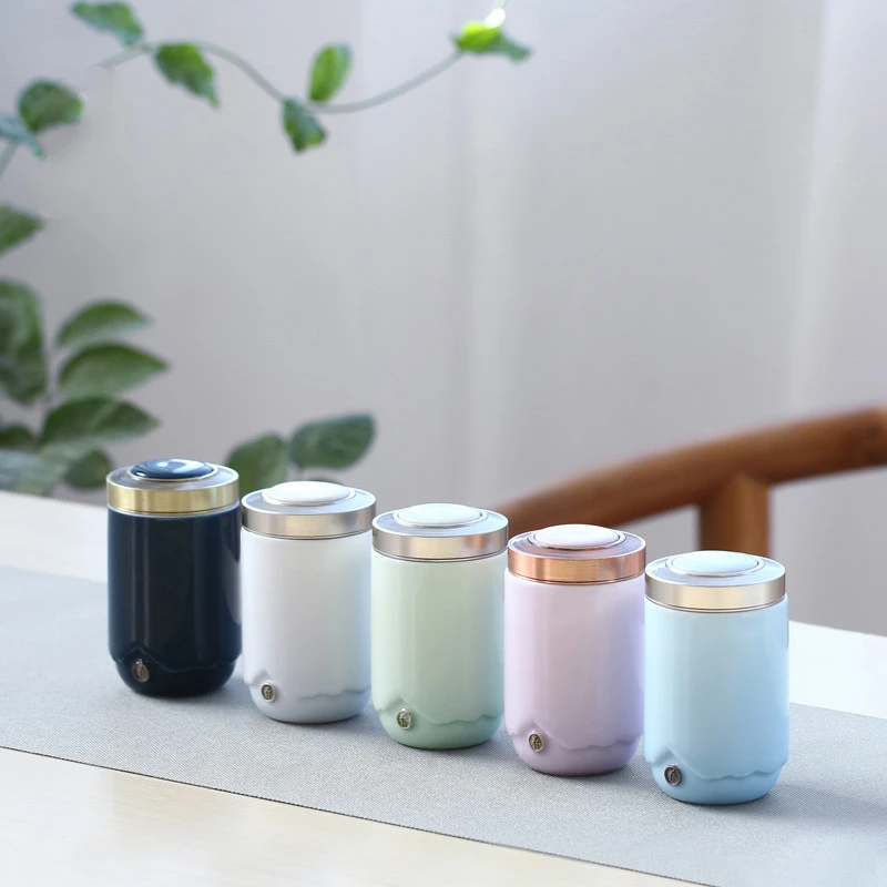 陶瓷便携精致小号茶叶罐密封罐迷你随身旅行定制高级茶罐茶叶礼盒
