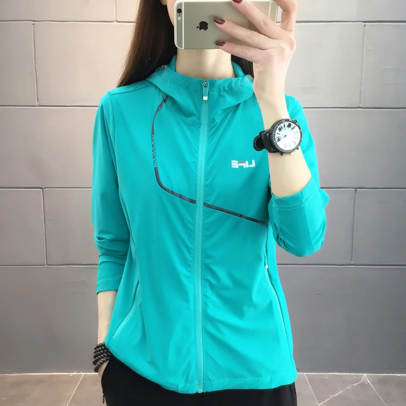 308夏季防晒衣女式透气冰丝弹力长袖外套防紫外线速干衣