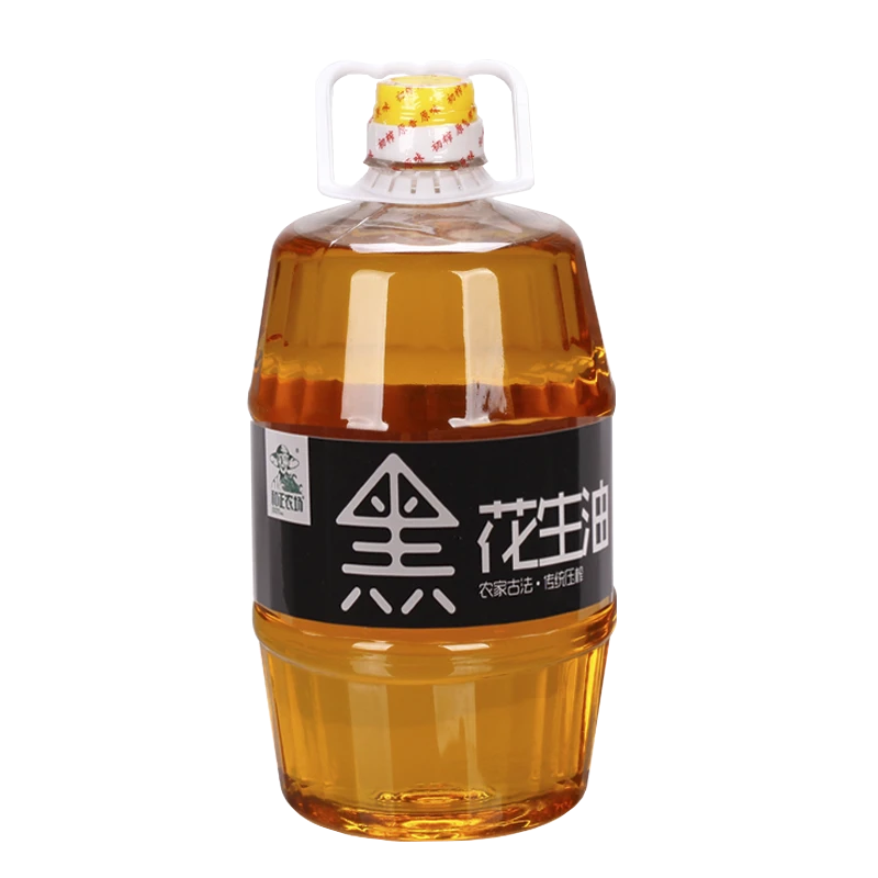 和正农场黑花生油3.9L/桶物理压榨食用油