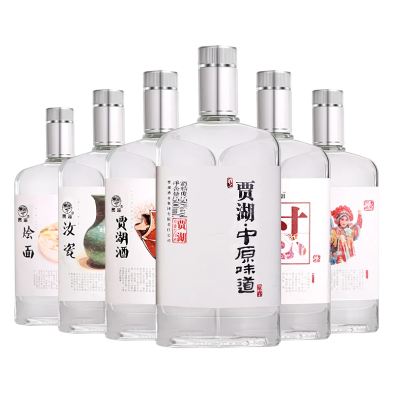 贾湖50度中原味道又见知己500ml纯粮食酿制50度500