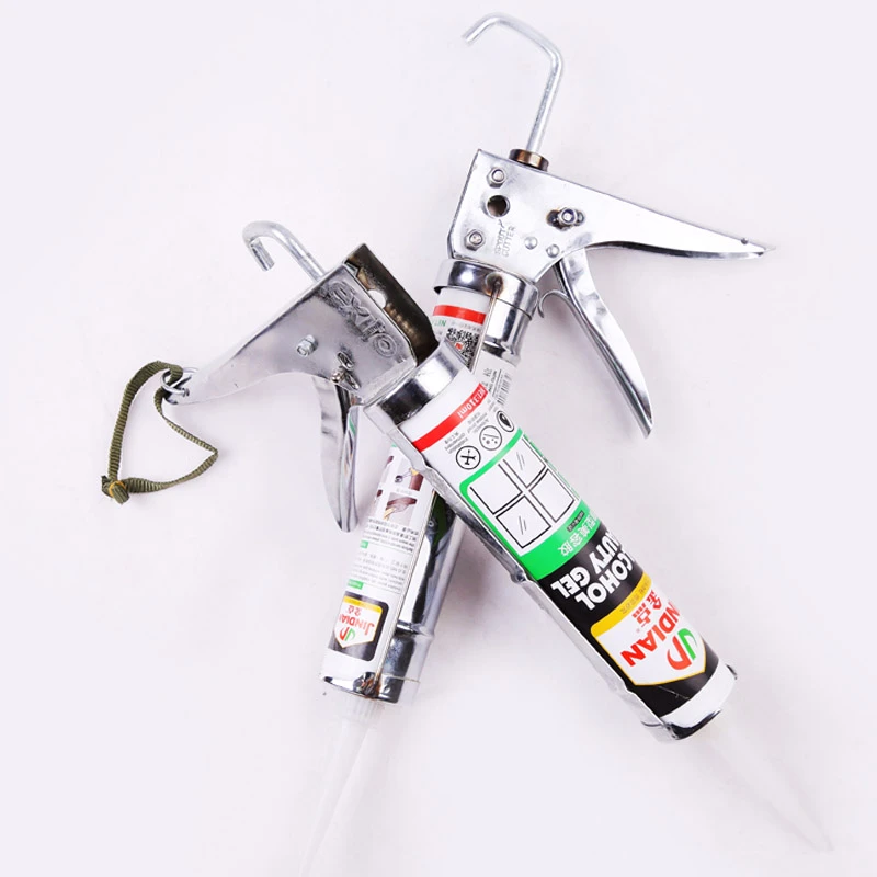 玻璃胶枪改装六轴承省力通用型美缝收边打胶神器自动断胶改装津贸