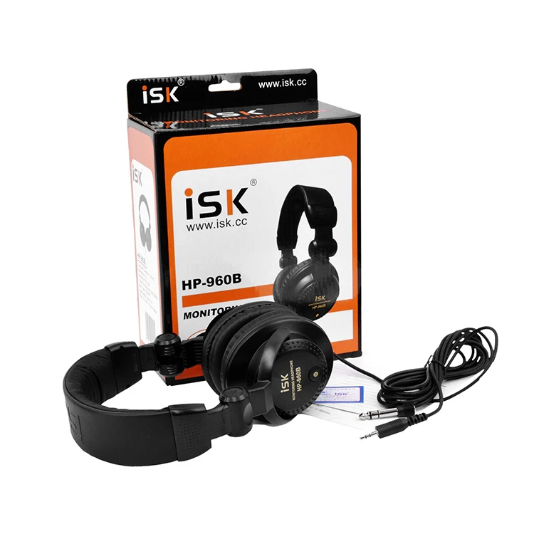 ISK HP-960B头戴封闭式耳机直播监听专业录音yy主播手机音乐耳机