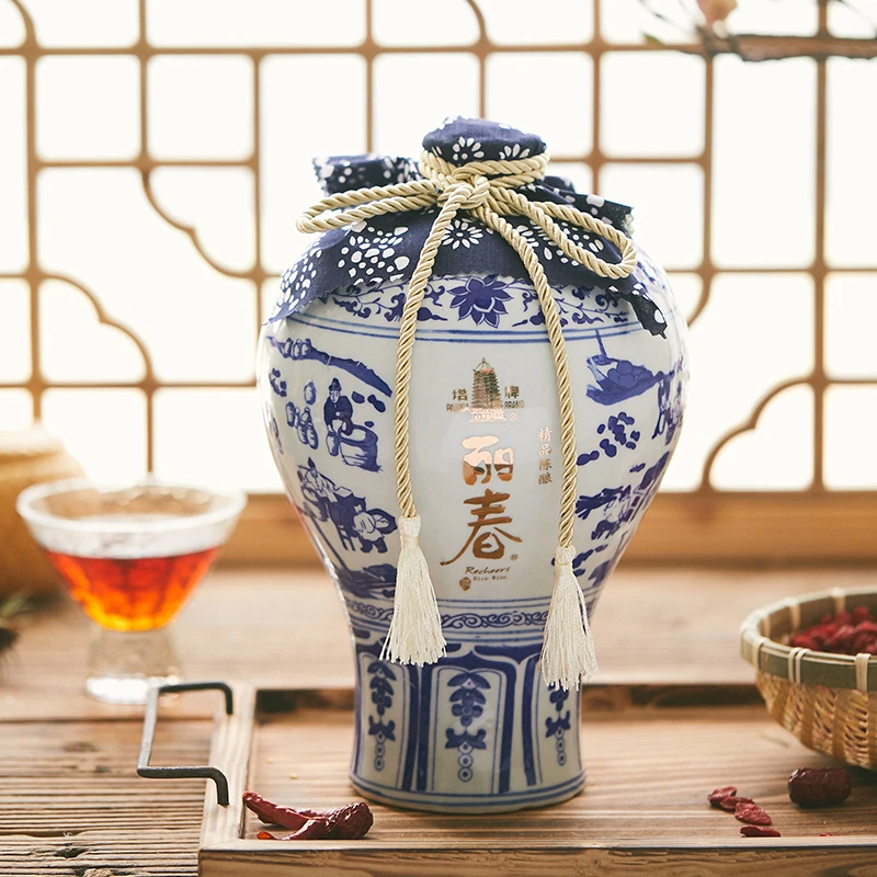 塔牌牡丹丽春酒2.5L礼盒装特型半甜黄酒手工糯米冬酿绍兴特产黄酒