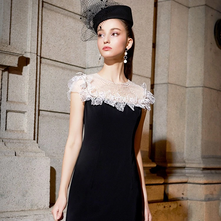 【思朵】Y20340礼服裙高端轻奢平时可穿宴会伴娘服连衣裙大气上档次