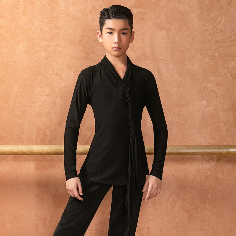 HSNY156-3东鑫舞服儿童拉丁舞上衣拉丁专业练功服舞蹈健身服