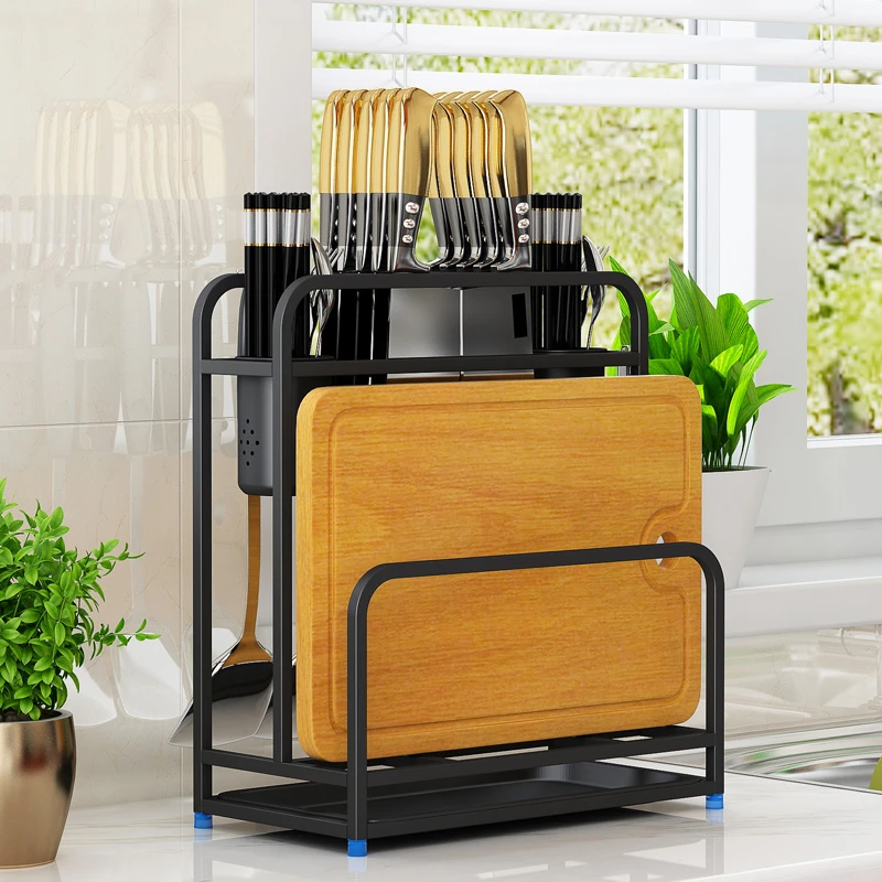 不锈钢刀架砧板菜板架筷子架刀架收纳架厨房置物架
