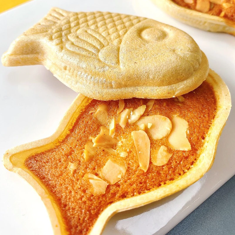 煌记日式坚果鲷鱼烧 网红零食糕点 扁桃仁酥香优质原味/海苔80g