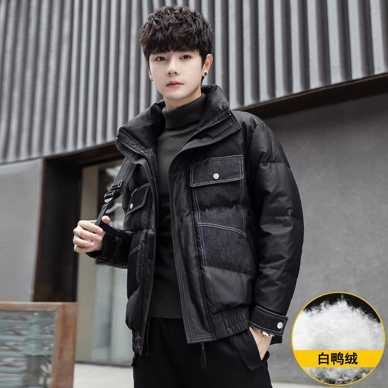 羽绒服男爆款加厚保暖时尚2025年新款潮牌正品男生男士冬季短款