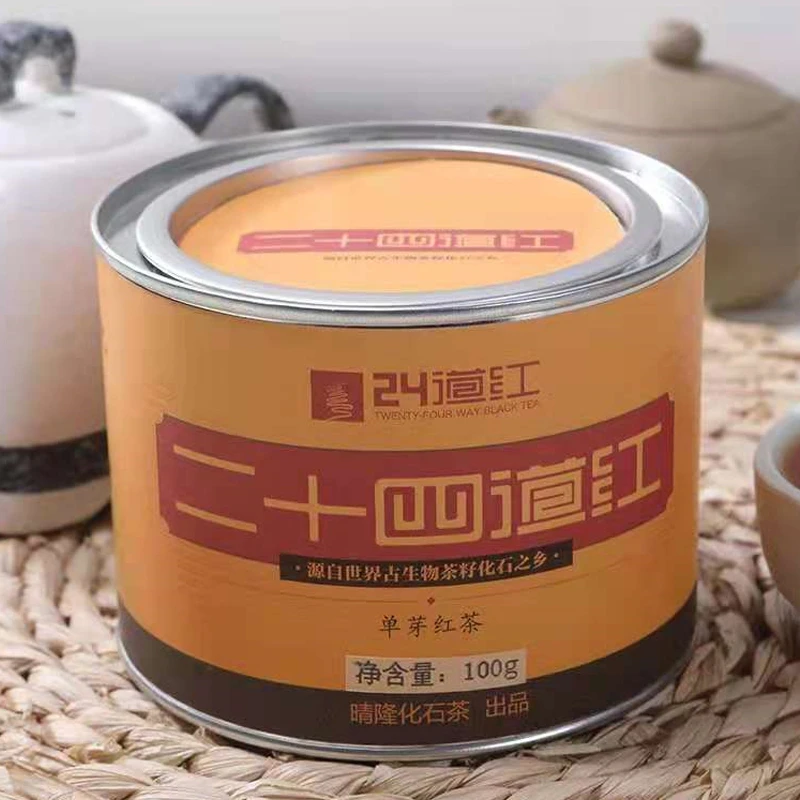晴隆县 二十四道红单芽红茶100g罐装