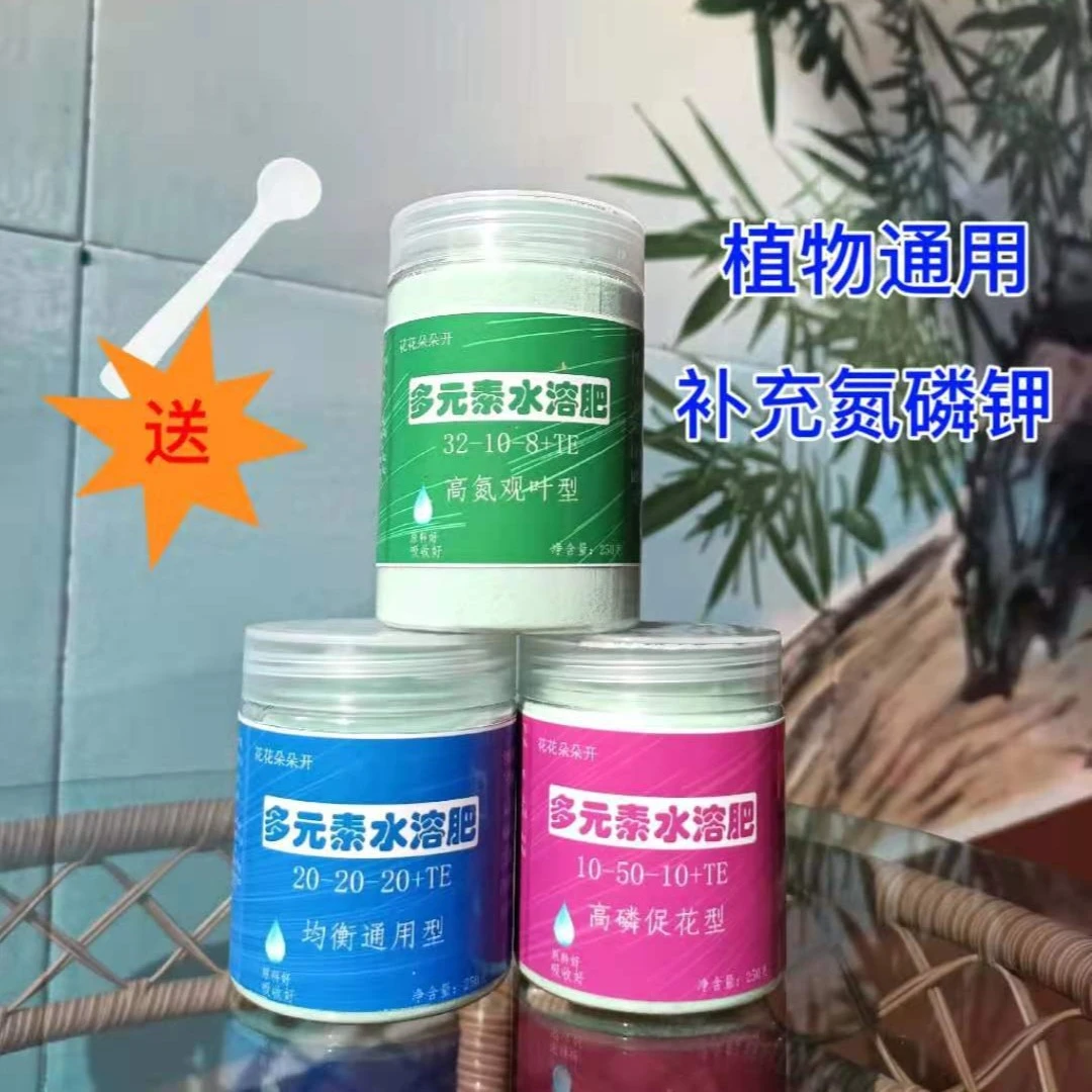 花肥通用复合肥水溶肥有机肥氮磷钾绿植花卉多肉菌剂肥花花朵朵开