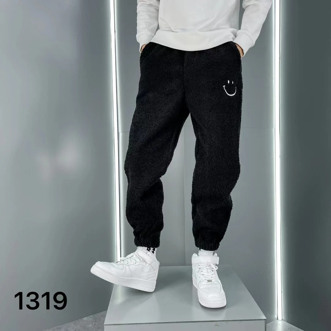 1319加厚毛毛云朵朵绒休闲裤潮裤情侣卫裤