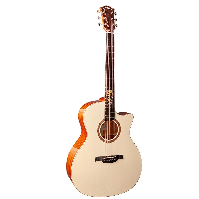 麦杰克magic 龙琴A3/A4-E 全单原声进阶 41寸GA指弹 民谣电箱吉他