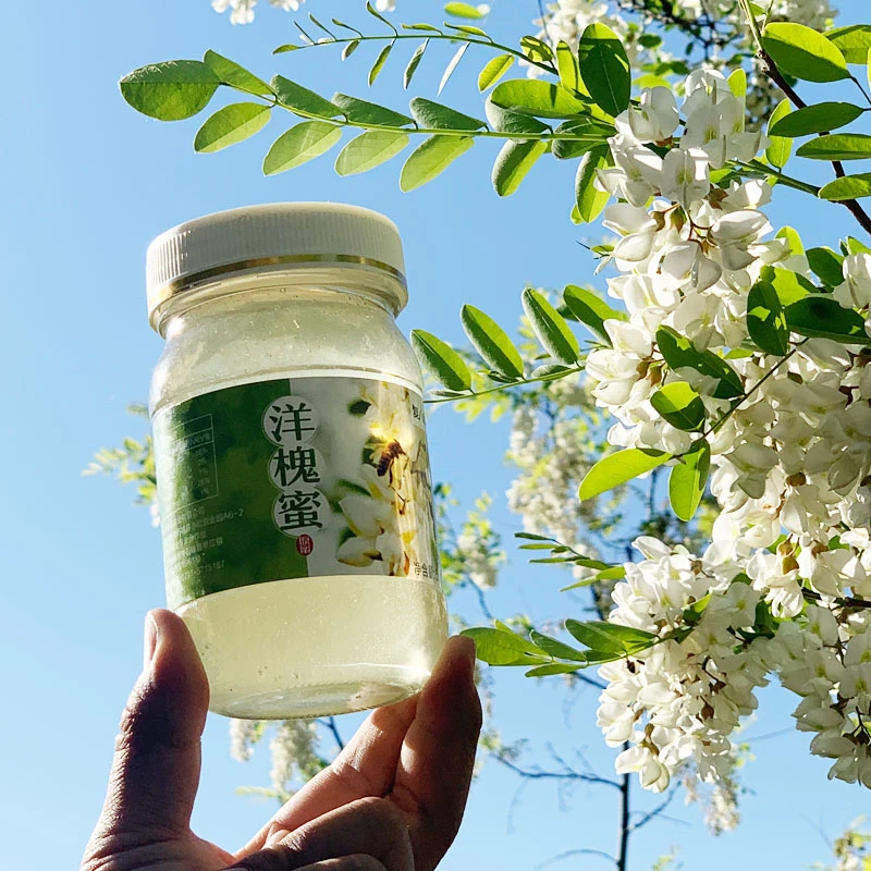 天然洋槐蜜 42+波美度 口感清香 水白色槐花蜜采自延安新鲜成熟蜜