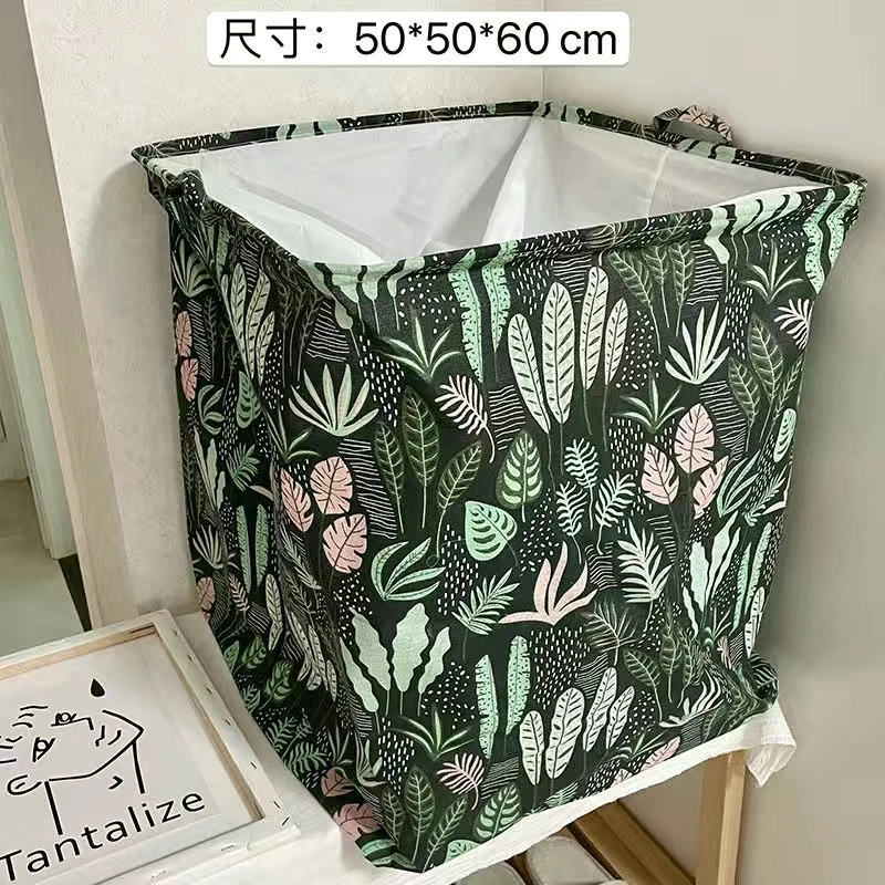 绿色水草150升棉麻袋大棉被衣服收纳袋防水防潮束口袋