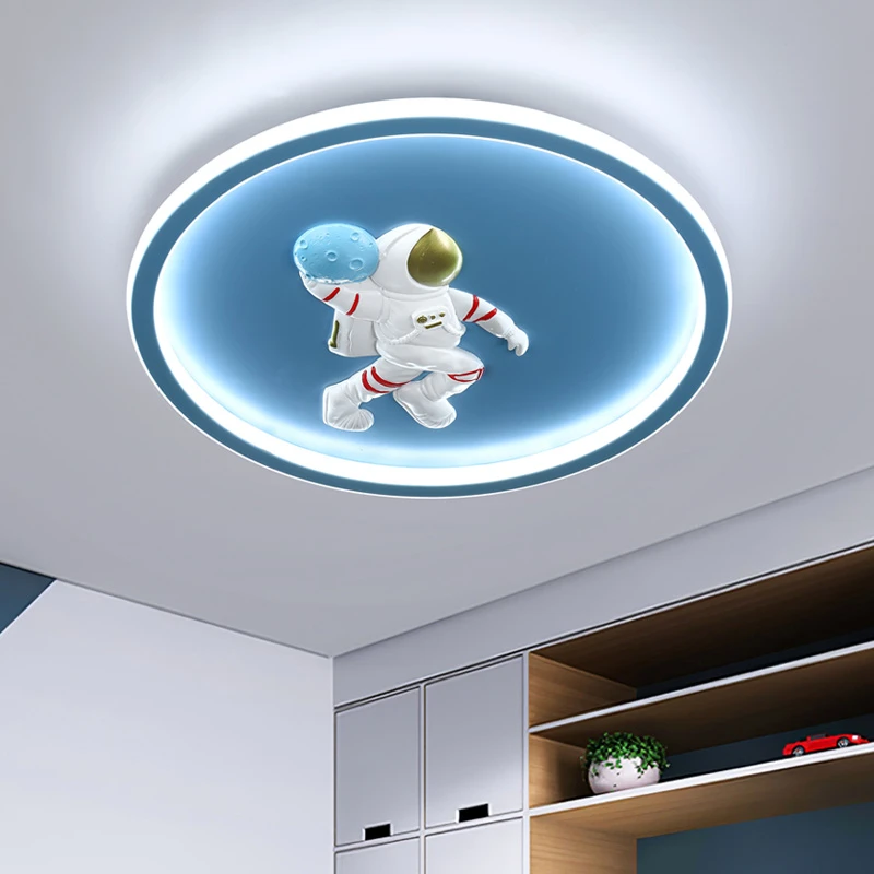 2021年新款男孩女儿童房间卧室灯具个性卡通星球空温馨创意护眼吸