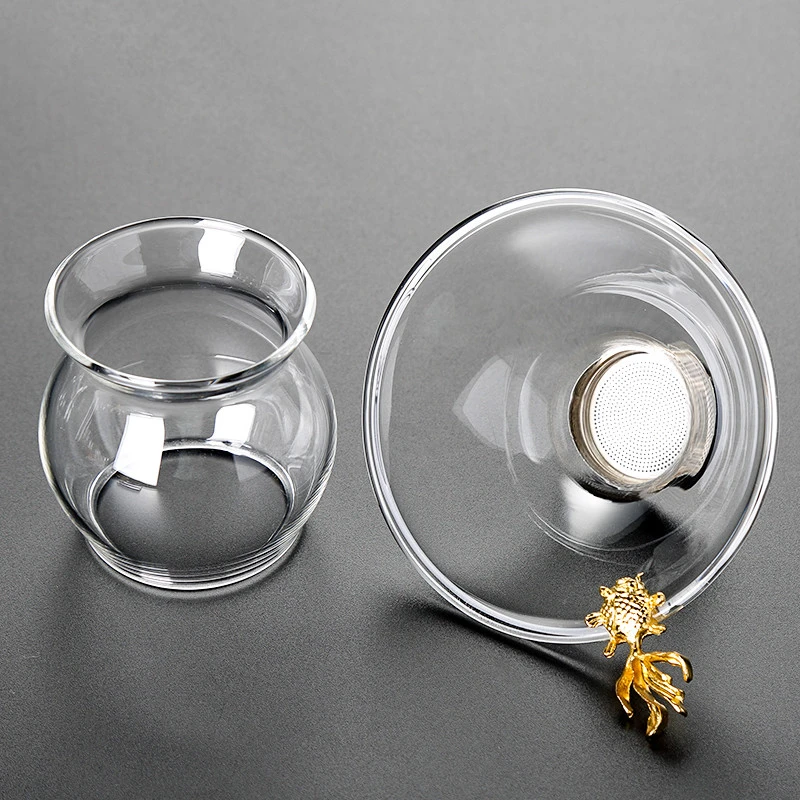 玻璃茶漏全套创意茶滤组茶水分离器茶叶滤网器家用功夫配件一体