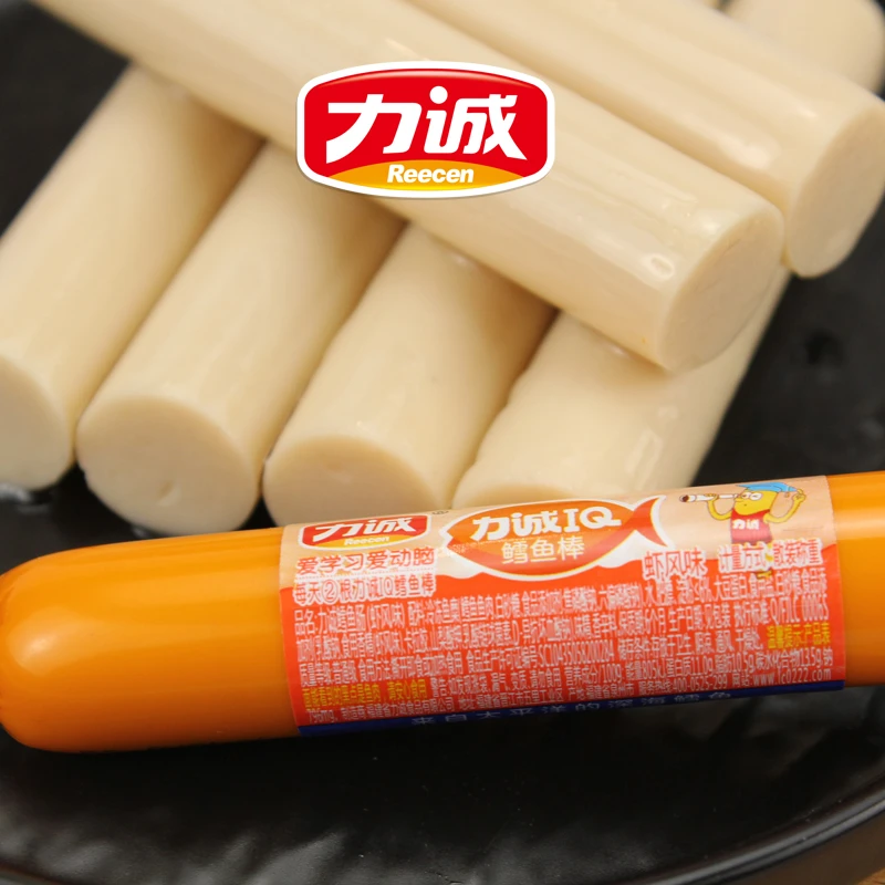 力诚鳕鱼肠儿童健康营养深海即食鱼肉肠海味网红休闲零食500g