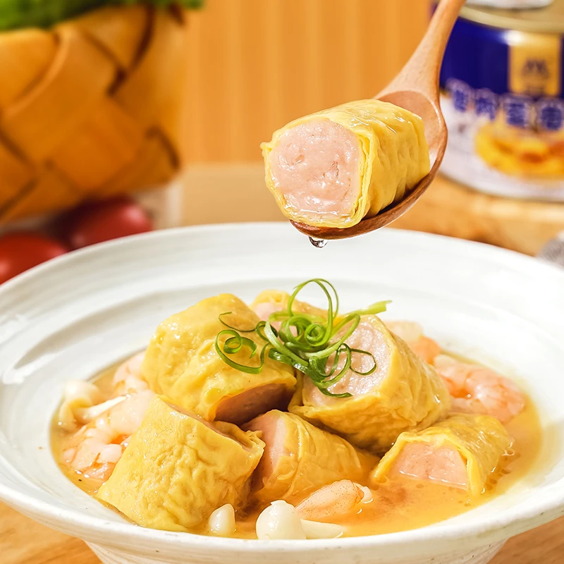 【美宁】猪肉蛋卷罐头380g 川菜罐头快捷营养方便加热即食