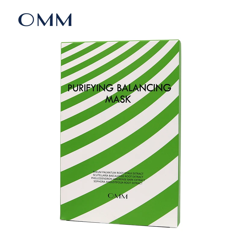 OMM平衡战痘面膜(5片/盒)原装进口/收缩持久滋润淡香