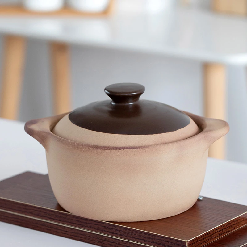 耐高温老式煲汤砂锅炖锅燃气家用明火电磁炉米线陶土小沙锅粥专用