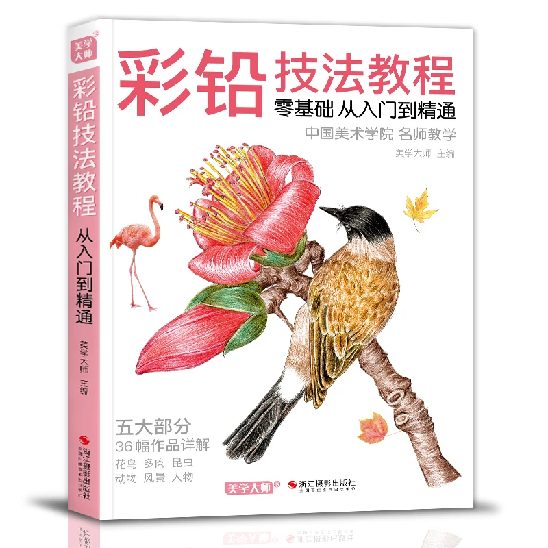 美学大师 彩铅技法教程 入门自学零基础临摹本教材书籍 专业手绘