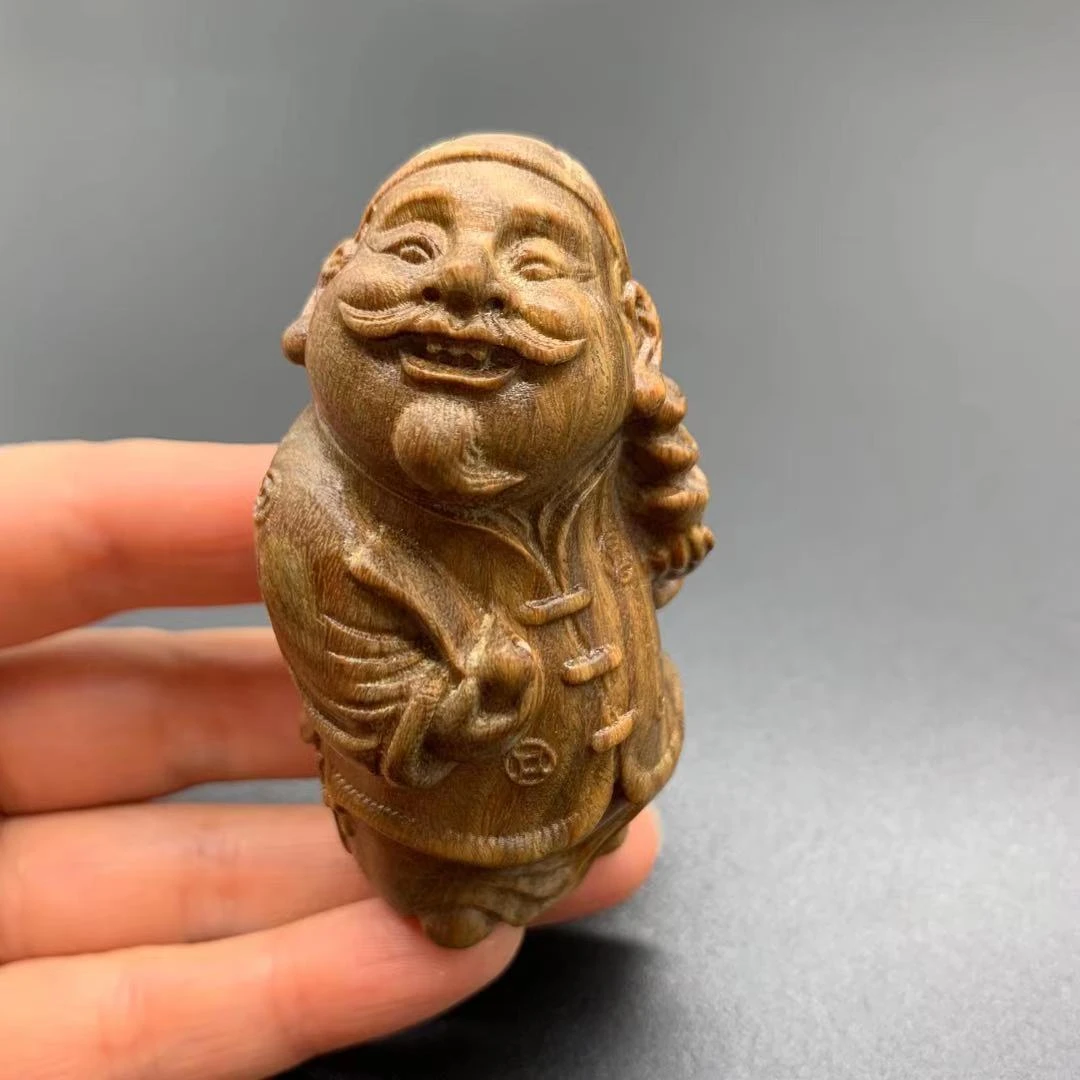 绿  精挑  才老爷  把件