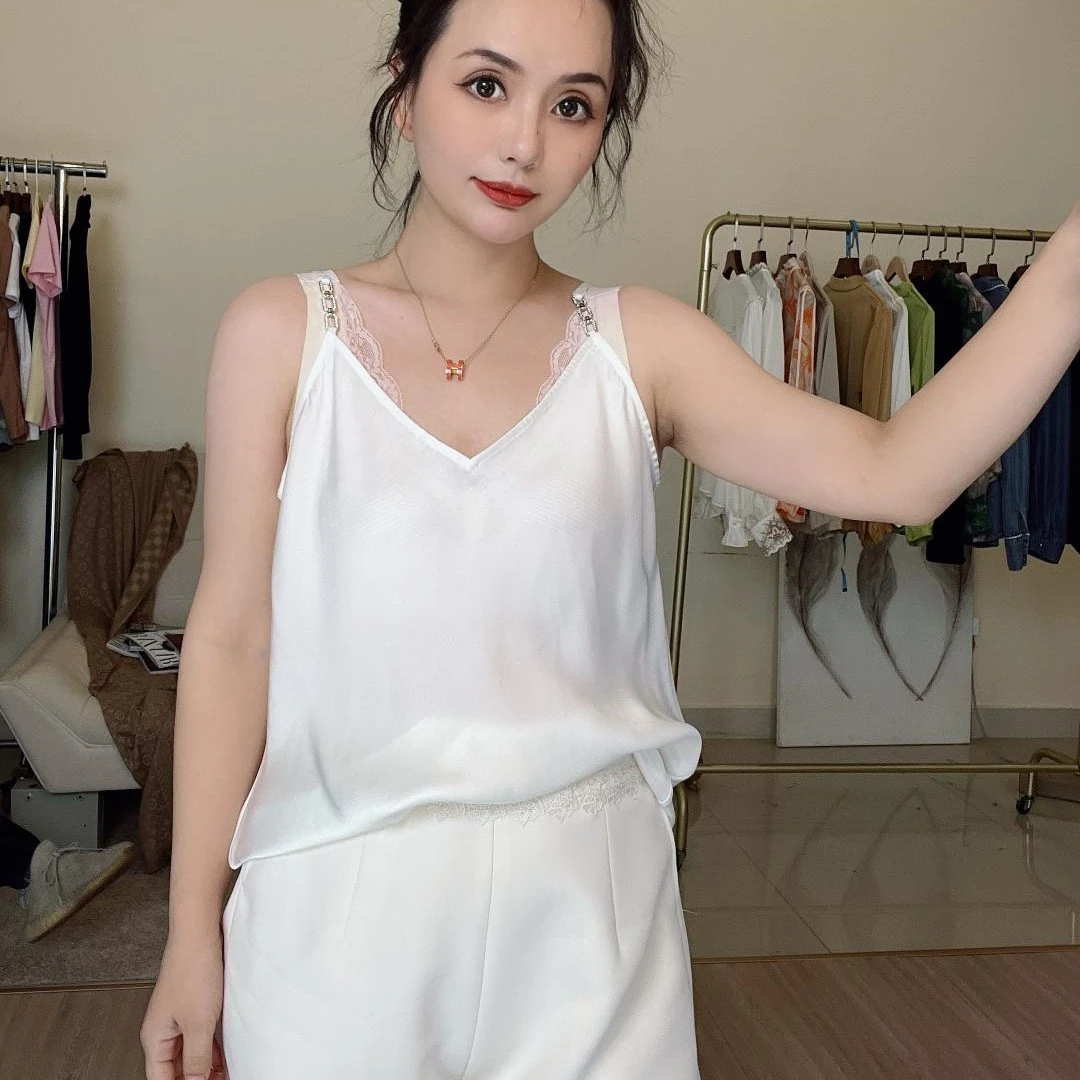 《叶子妃》醋酸吊带TD2103022