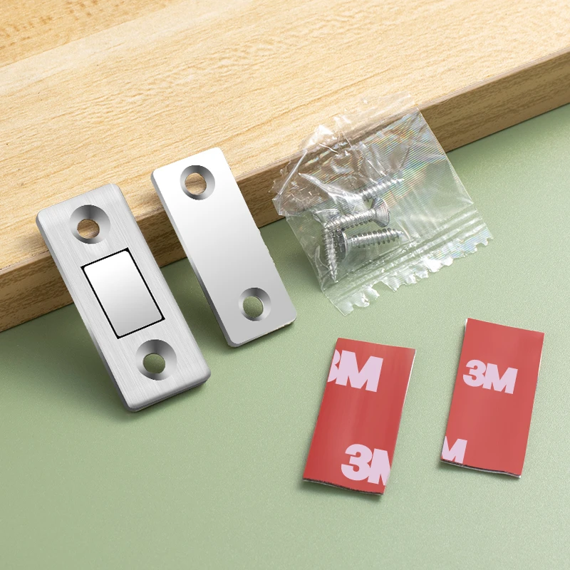 隐形免打孔推拉柜门吸强磁柜吸门磁铁磁吸磁碰衣柜门吸门碰珠卡扣