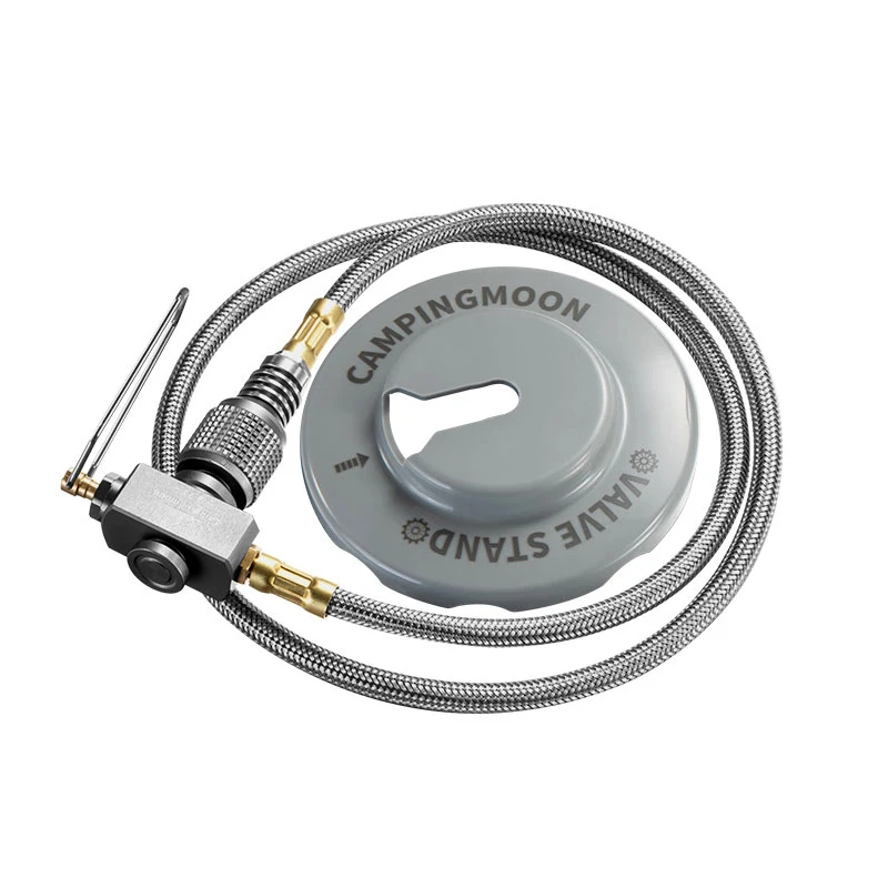 柯曼户外炉具配件加长管Z21 延长线转接头卡式炉转接调节螺纹功能