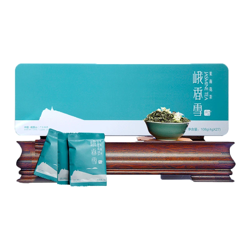 峨眉雪芽 峨香雪禅心    川派茉莉飘雪六窨茉莉花茶天然花香
