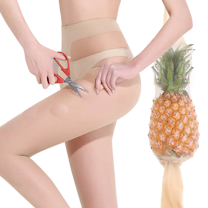 【品彩】任意剪防脱散防勾丝菠萝袜