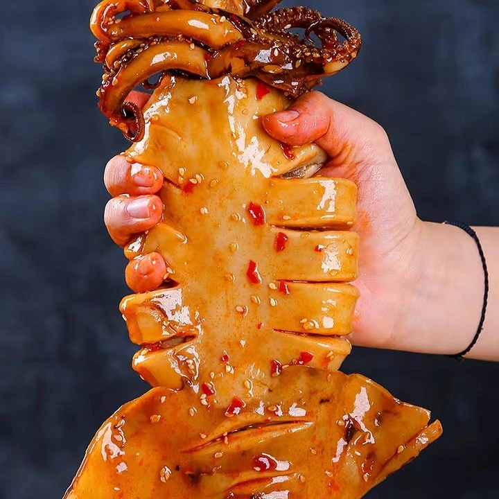 香辣大鱿鱼 加热即食海鲜 1只装/400g左右/包3包/6包 营养美味