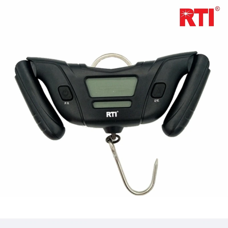 rtirti折叠双手称手提称钓鱼称电子行李快递称便携钓鱼秤垂钓工具