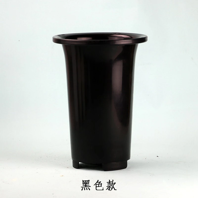 兰花老式花盆专用塑料透气黑色盆九尾狐九尾狐专用盆