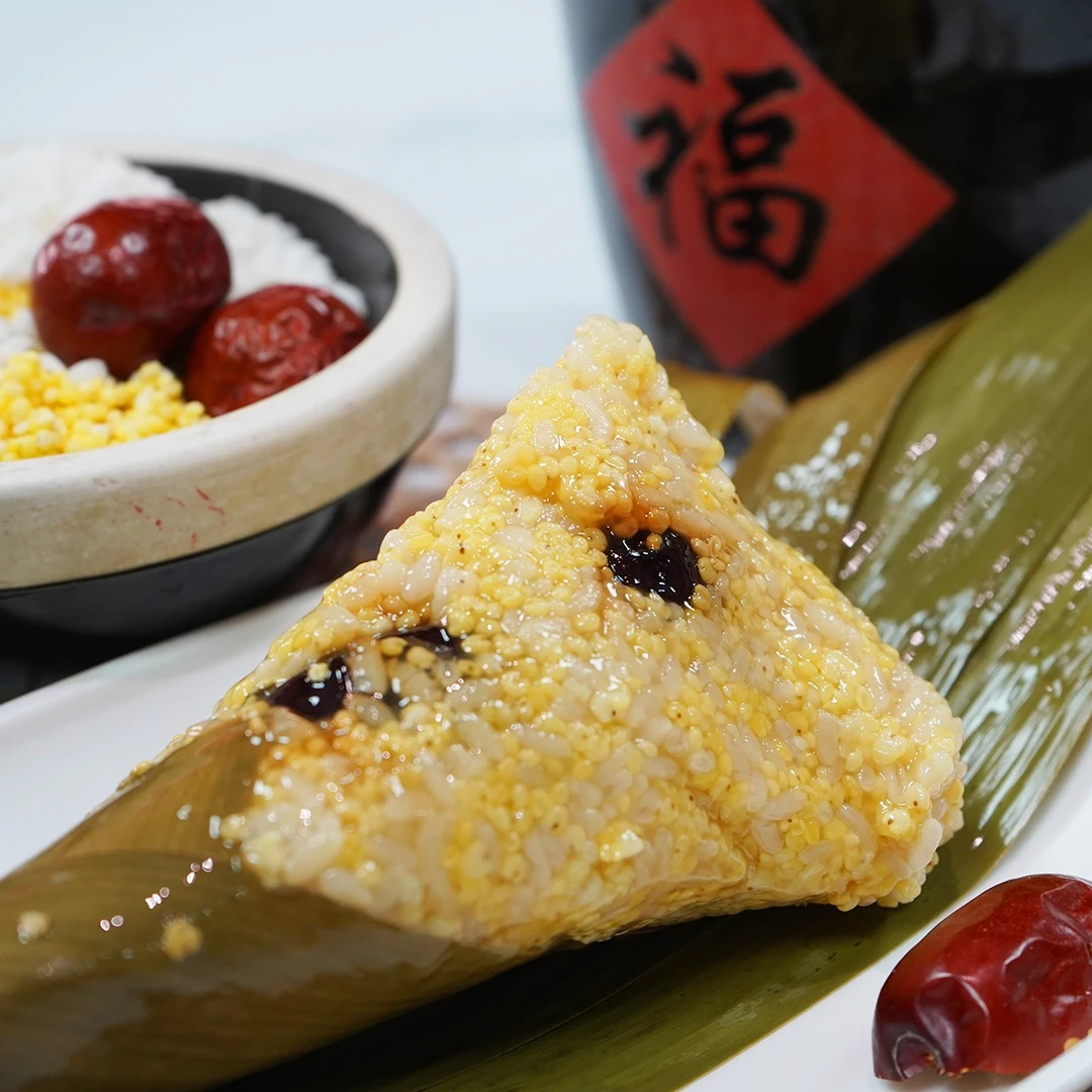 陕北黄米江米红枣粽《臻德香》