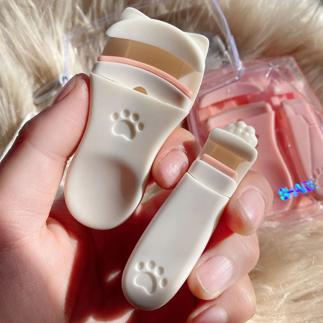 【粉丝专属】猫爪睫毛夹按压式局部夹便携迷你眼睫毛夹+广角夹神器