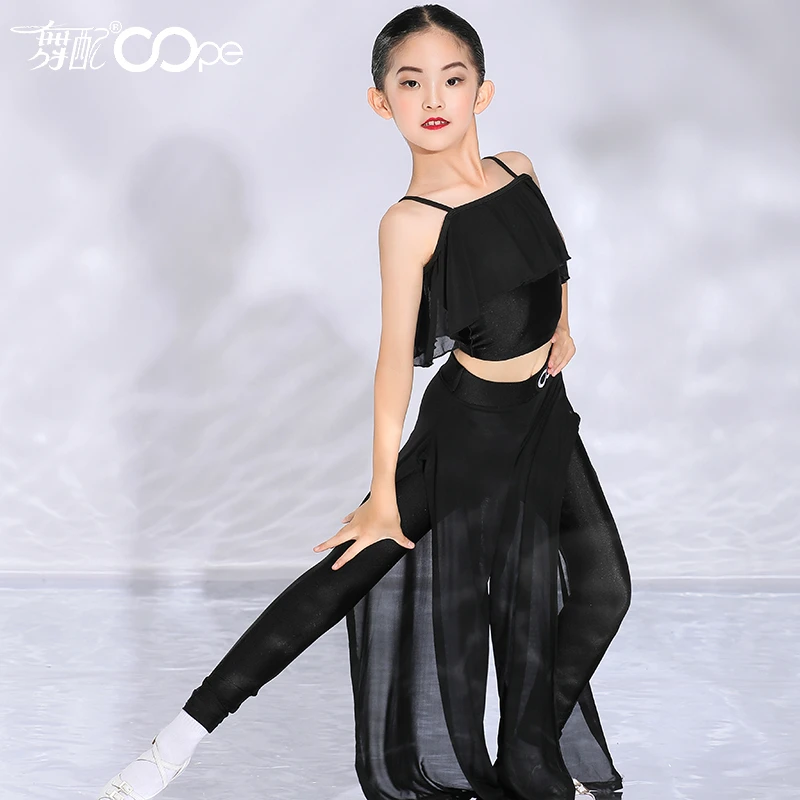 新款oope舞配舞服少儿拉丁舞服练习服----L20121