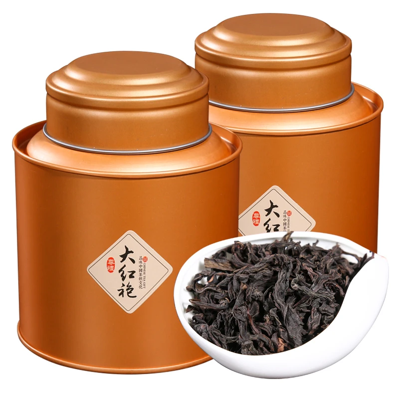 正宗大红袍武夷岩茶乌龙茶浓香型茶叶肉桂罐装散装250g茗日红新茶