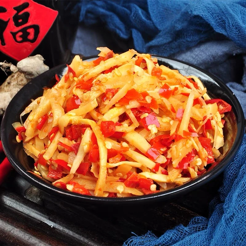 手工老坛腌制开胃下饭酸辣姜丝剁辣椒农家风味非仔姜500克